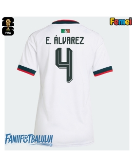 Mexic Edson Alvarez #4 Echipament de Fotbal Replică Mondial 2026 Femei Deplasare